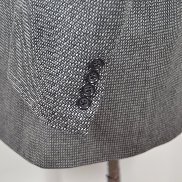 Calvin Klein 40R Sport Coat Blazer Suit Jacket Bla - Picture 3 of 8